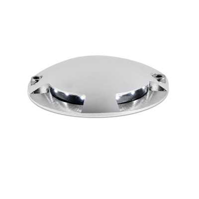 Floor lamp with integrated LED in brushed steel and aluminum CHITRAY
