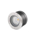 Floor lamp with integrated LED in brushed steel, BELVAL.