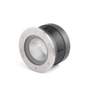 Floor lamp with integrated LED in brushed steel RIOCAUD