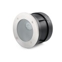 Floor lamp with integrated LED in brushed steel LANNEC