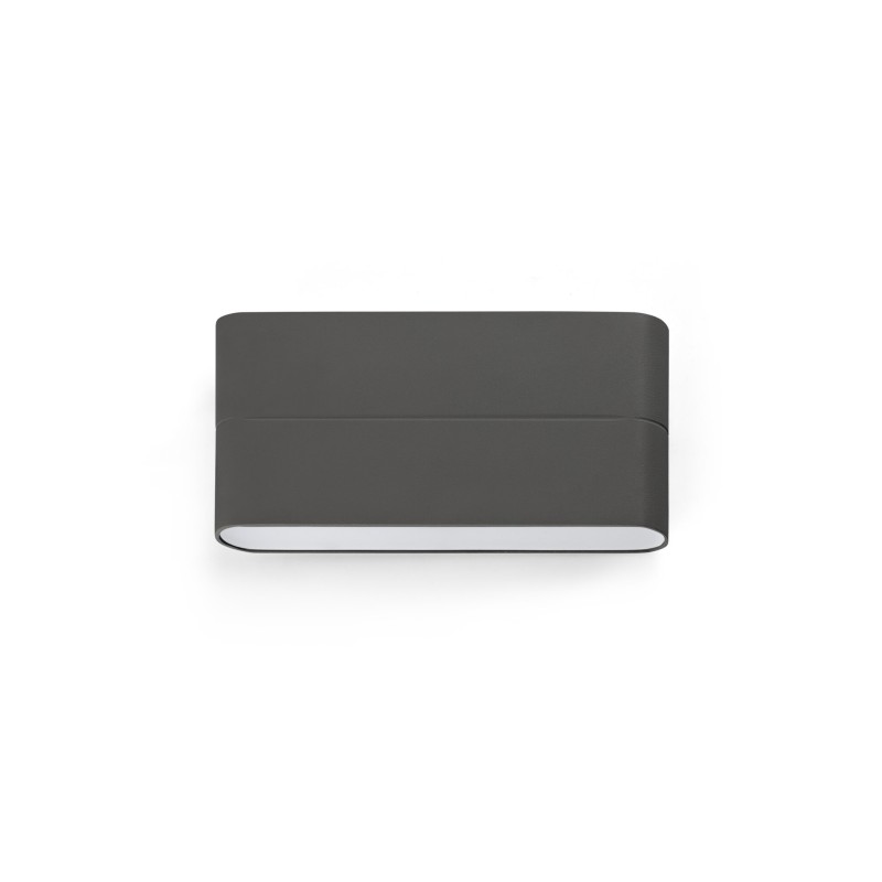 Wall lamp with integrated LED in gray aluminum by CASTANS.