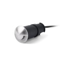 Floor lamp with integrated LED in brushed steel MERGEY