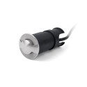 Floor lamp with integrated LED in brushed steel TURENNE