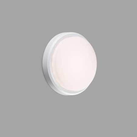 Wall lamp with integrated LED in matte white ABS, HONTANX