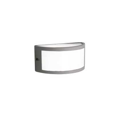 Aluminum wall lamp E27 gray COMBRET