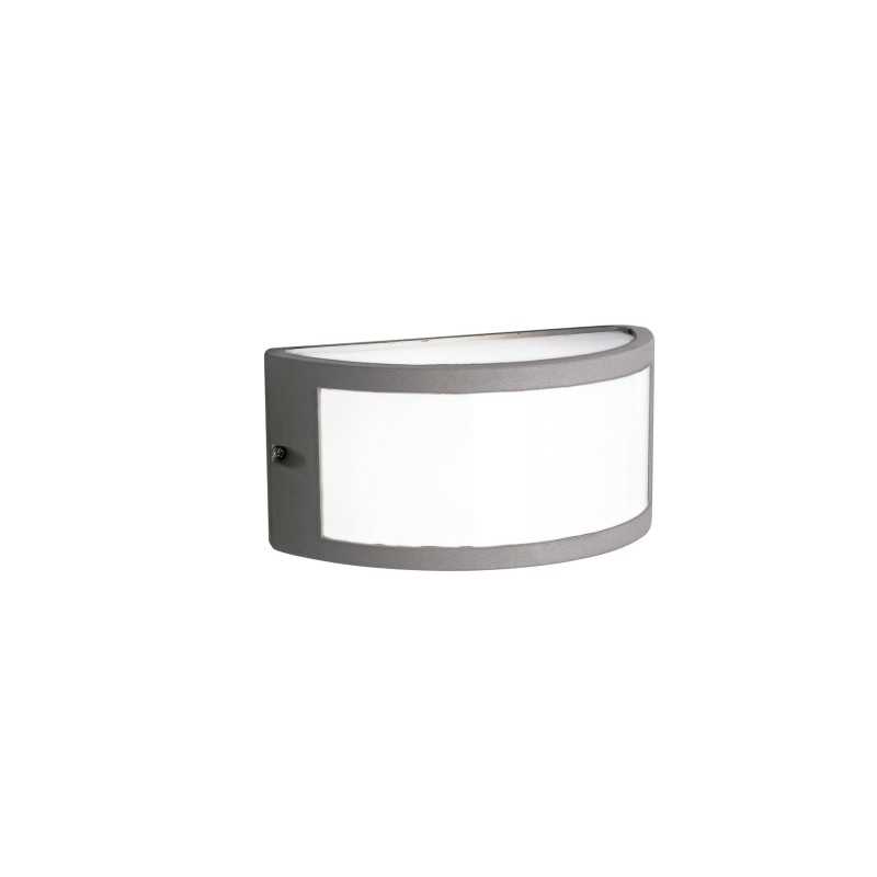 Aluminum wall lamp E27 gray COMBRET