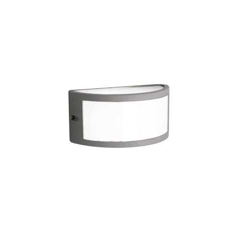 Aluminum wall lamp E27 gray COMBRET
