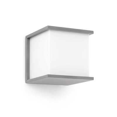 Wall lamp aluminum E27 gray VESOUL