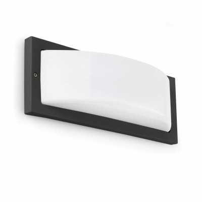 Aluminum wall lamp E27 gray QUIEVY