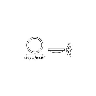 Wall lamp ABS E27 matte white ANERES