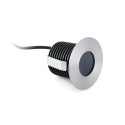 Floor lamp with integrated LED in brushed steel COGOLIN
