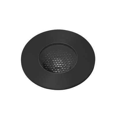 Floor lamp with integrated black steel LED PERRIN