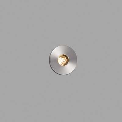 Floor lamp with integrated LED in brushed steel CHATEL