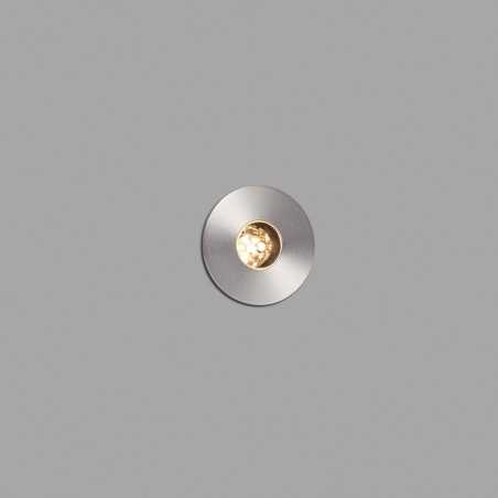 Floor lamp with integrated LED in brushed steel CHATEL