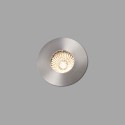 Floor lamp with integrated LED in brushed steel AIZENAY