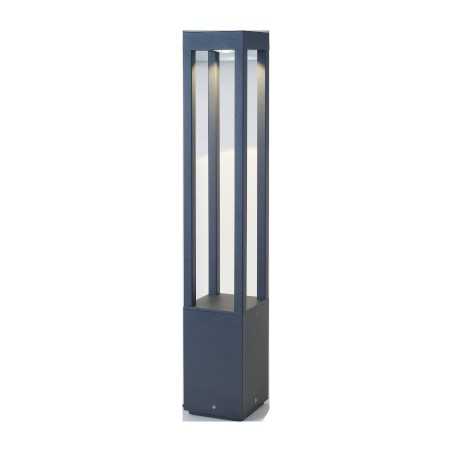 Floor lamp with integrated LED in gray aluminum CAMINEL