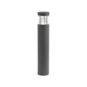 Floor lamp with integrated LED in gray aluminum by LUZIER