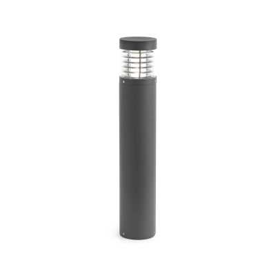 Floor lamp with integrated LED in gray aluminum by LUZIER
