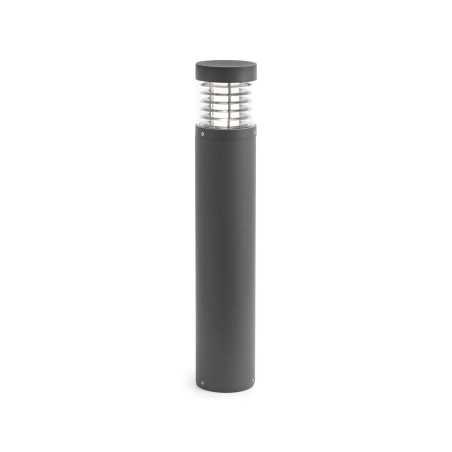 Floor lamp with integrated LED in gray aluminum by LUZIER