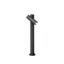 Floor lamp with integrated LED in gray aluminum MAZIRAT
