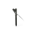 Floor lamp with integrated LED in gray aluminum BOURNAC