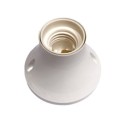 Wall lamp with straight white plastic base, 84mm.