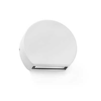 Wall lamp with integrated LED in matte white aluminum MAULAIX