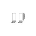 Wall lamp with integrated LED in gray aluminum INEUIL