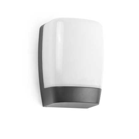 Wall lamp with integrated LED in gray aluminum DAMLOUP