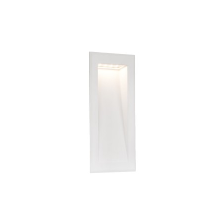Wall lamp with integrated LED in matte white aluminum VAROGNE
