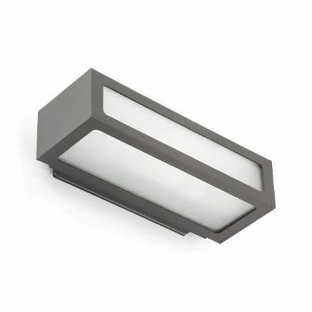 Wall lamp aluminum E27 gray ATTILLY