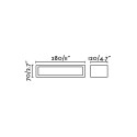 Wall lamp aluminum E27 gray ATTILLY