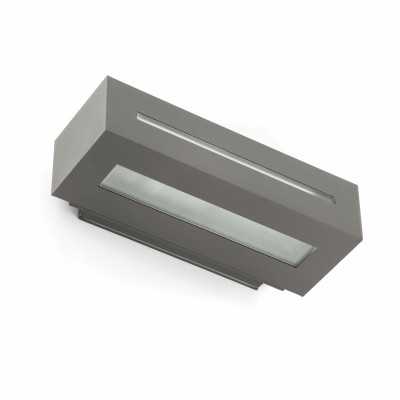 Wall lamp aluminum E27 gray SONNAC