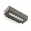 Aluminum wall lamp E27 in gray NEUILH
