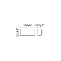 Aluminum wall lamp E27 in gray NEUILH