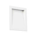 Wall lamp with integrated LED in matte white aluminum, ANGIRE.