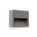 Wall lamp with integrated LED in gray aluminum BRENAT