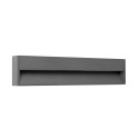 Wall lamp with integrated LED in gray aluminum HURIEL