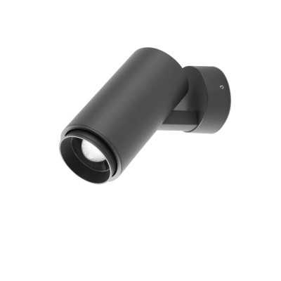Wall lamp with integrated LED in gray aluminum BELAYE