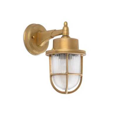 Brass wall lamp E27 brass SEYSSES