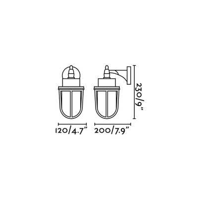 Brass wall lamp E27 brass SEYSSES