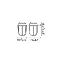 Wall lamp brass E27 brass KERLOC
