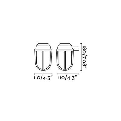 Wall lamp brass E27 brass KERLOC