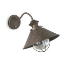 Wall lamp in oxidized steel with E27 socket, BLAYAC.