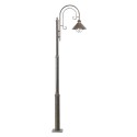 Floor lamp in oxidized steel with E27 socket in Begues.