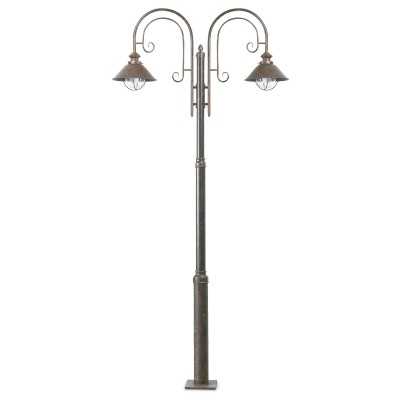 Floor lamp in oxidized steel with E27 socket ALLERET