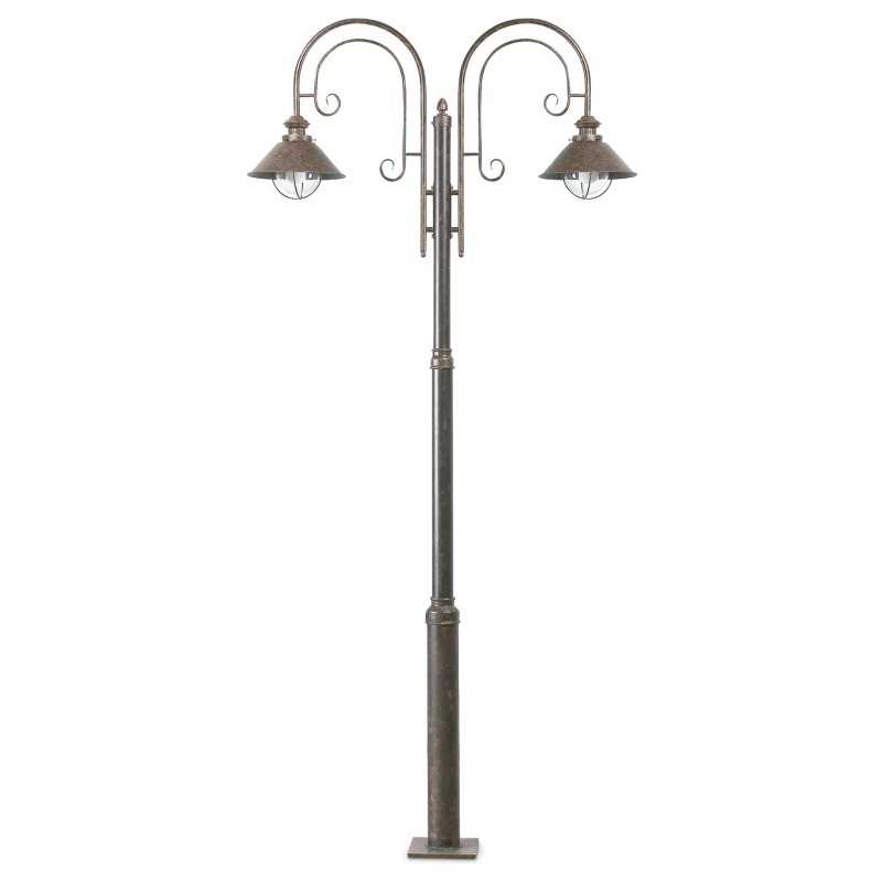 Floor lamp in oxidized steel with E27 socket ALLERET