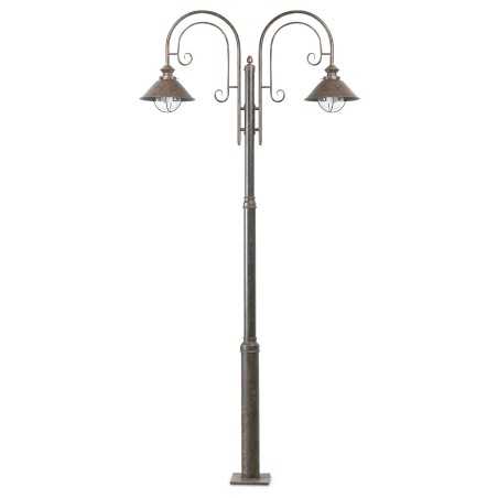 Floor lamp in oxidized steel with E27 socket ALLERET