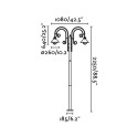 Floor lamp in oxidized steel with E27 socket ALLERET