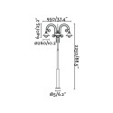 Floor lamp in oxidized steel with E27 socket, AIZIER.
